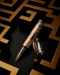 Visconti Limited Edition Rollerball Pen in Maze - 18K Gold
