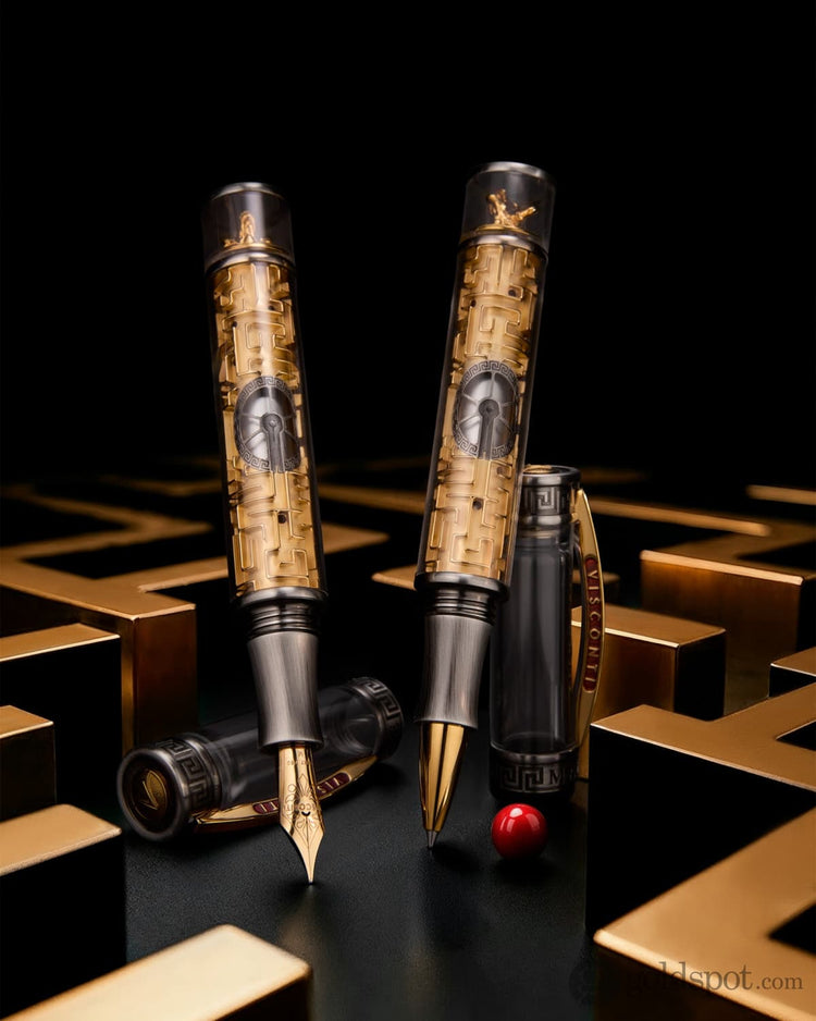 Visconti Limited Edition Rollerball Pen in Maze - 18K Gold Rollerball Pens
