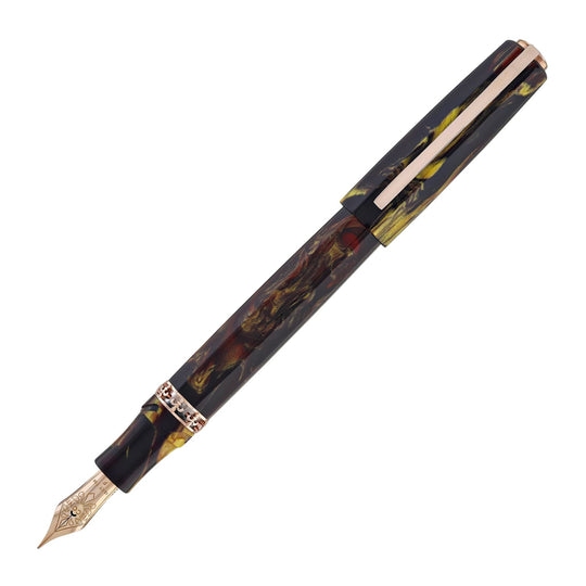 Visconti Medici Palazzo Fountain Pen in Pitti with Rose Gold Trim