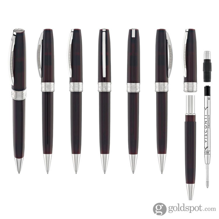 Visconti Michelangelo Ballpoint Pen in Red Ballpoint Pens
