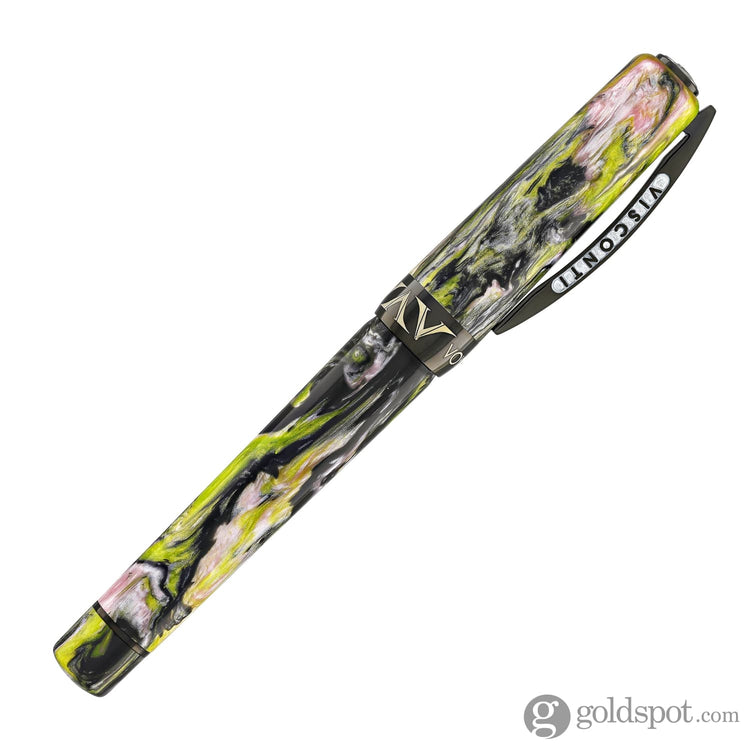 Visconti Voyager Mariposa Rollerball Pen in Malachite with Black PVD Trim Rollerball Pen
