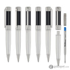 Waldmann Commander 23 Ballpoint Pen in Sterling Silver Blue Lacquer Ballpoint Pens