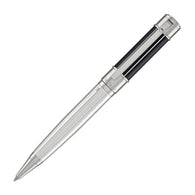 Waldmann Commander 23 Ballpoint Pen in Sterling Silver, Blue Lacquer
