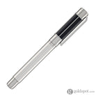 Waldmann Commander 23 Fountain Pen in Sterling Silver and Blue Lacquer 18kt Gold Nib Fountain Pen