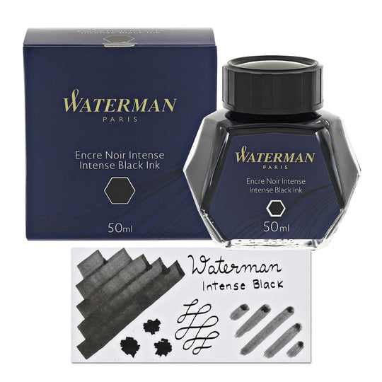 Waterman Bottled Ink in Intense Black - 50mL