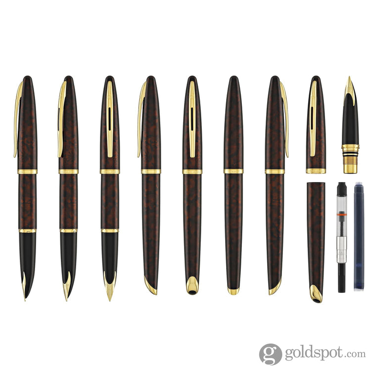 Waterman Carene Fountain Pen in Marine Amber - 18K Gold Fountain Pen