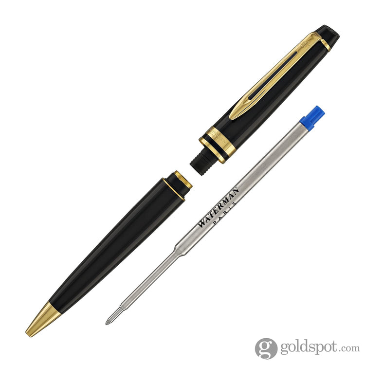 Waterman Expert Ballpoint Pen in Black with Gold Trim Ballpoint Pens