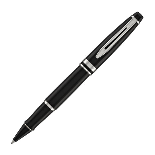 Waterman Expert Rollerball Pen in Black with Chrome Trim