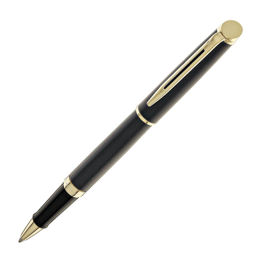 Waterman Hémisphère Rollerball Pen in Lava Black with Gold Trim