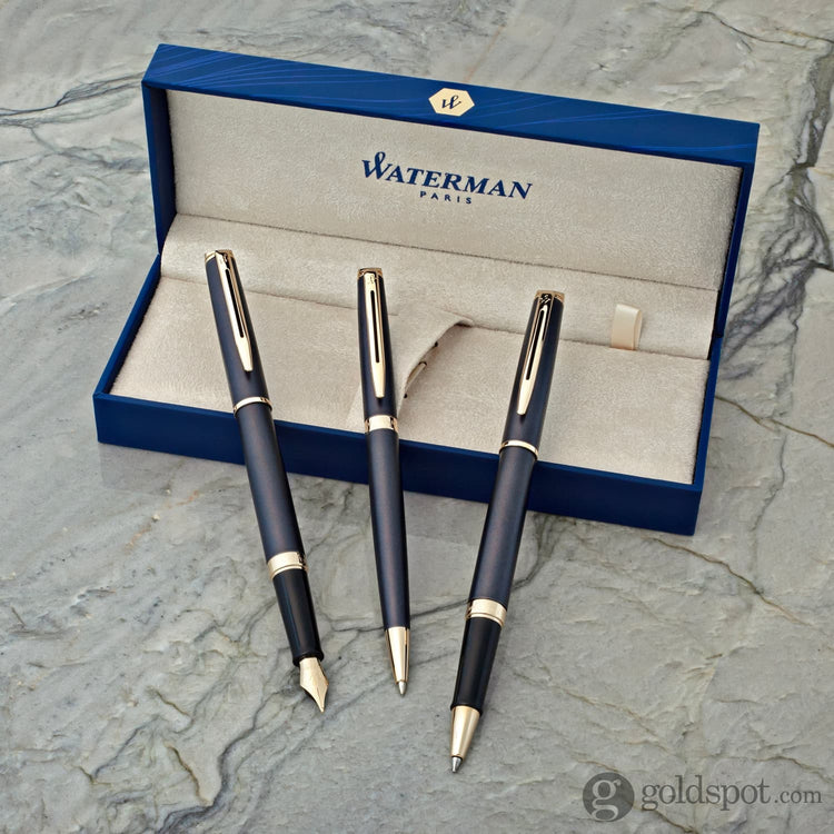 Waterman Hémisphère Rollerball Pen in Lava Black with Gold Trim Rollerball Pen