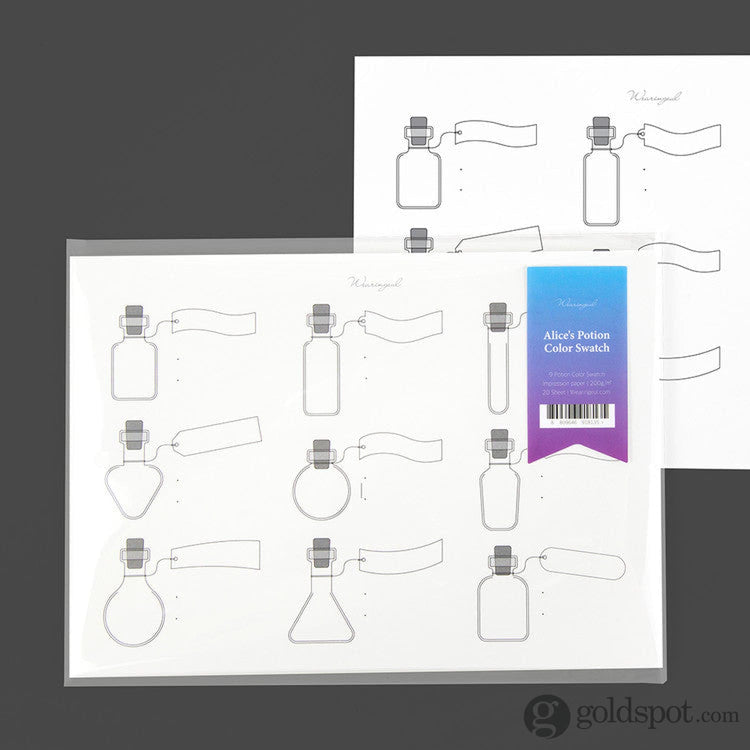 Wearingeul Alice’s Potion Color Swatch Card Bottled Ink