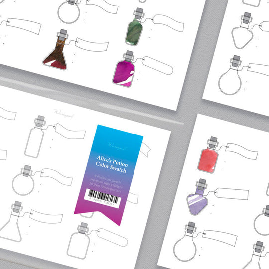 Wearingeul Alice's Potion Color Swatch Card