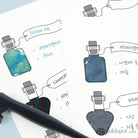 Wearingeul Alice’s Potion Color Swatch Card Bottled Ink
