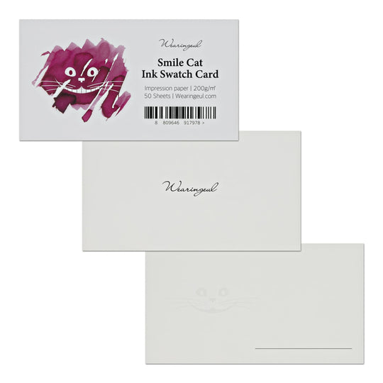 Wearingeul Smile Cat Ink Swatch Card