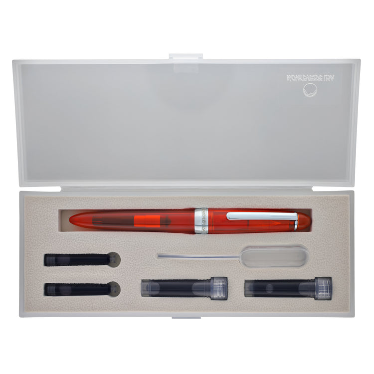 Monteverde Monza ID Fountain Pen in Orange - Flex Nib