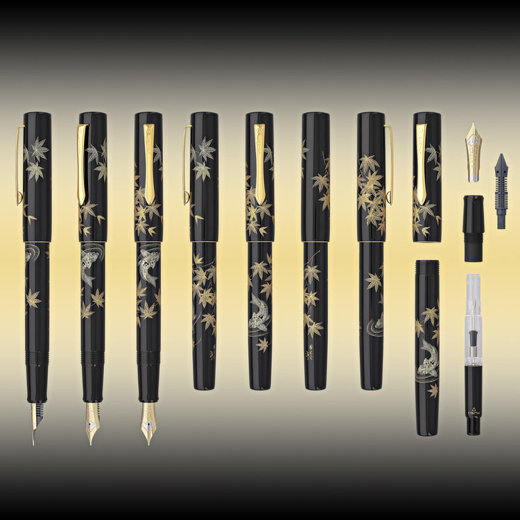 Namiki Chinkin Fountain Pen in Kinshu - 18K Gold Fountain Pen