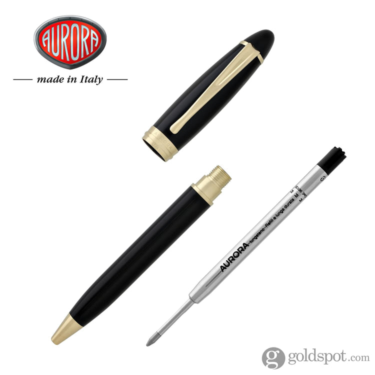 Aurora Ipsilon Ballpoint Pen in Resin Black Ballpoint Pen