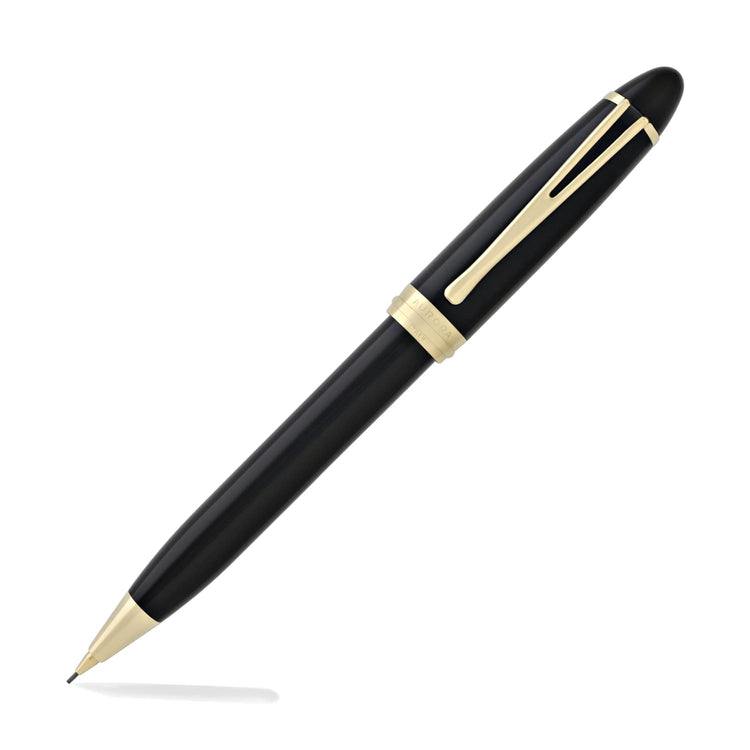 Aurora Ipsilon Deluxe Mechanical Pencil in Black with Gold Trim - 0.7mm Mechanical Pencil