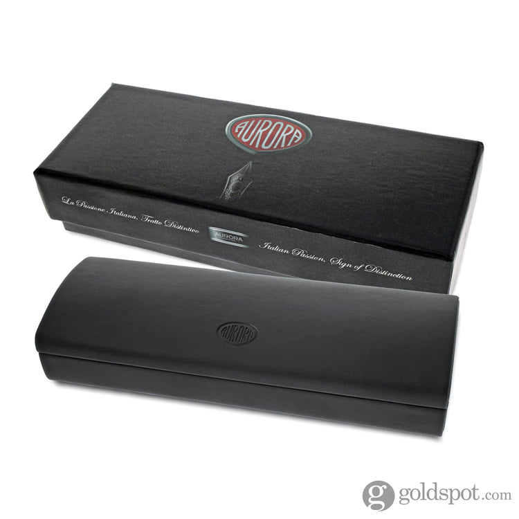 Aurora Ipsilon Deluxe Rollerball Pen in Black with Chrome Trim Rollerball Pen
