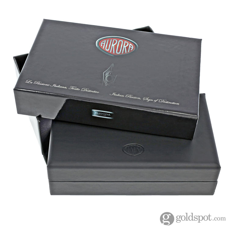 Aurora Optima Auroloide Ballpoint Pen in Emerald Green with Gold Trim Ballpoint Pen