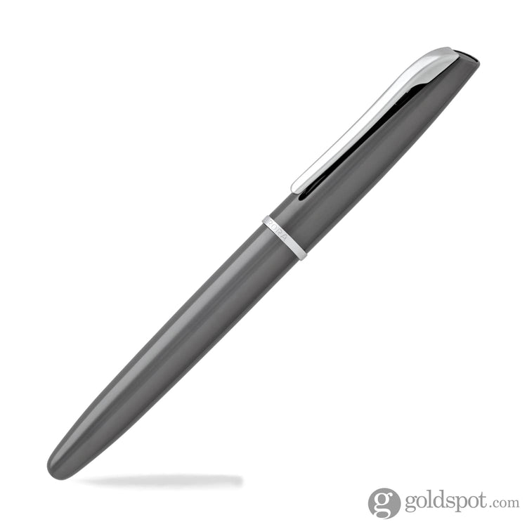Aurora Style Lacquer Fountain Pen in Shiny Gun-Metal Fountain Pen