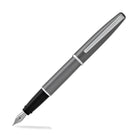 Aurora Style Lacquer Fountain Pen in Shiny Gun-Metal Fountain Pen