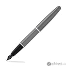 Aurora Style Lacquer Fountain Pen in Shiny Gun-Metal Fountain Pen