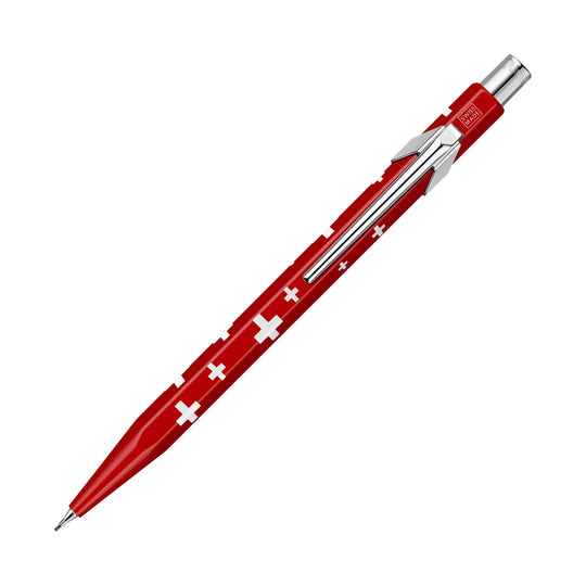 Caran d'Ache 844 Metal Mechanical Pencil in Essential Swiss Flag - 0.7mm
