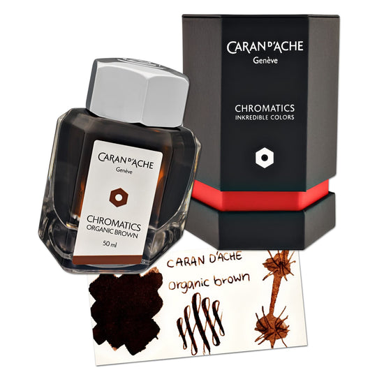 Caran d'Ache Chromatics Bottled Ink in Organic Brown - 50 mL