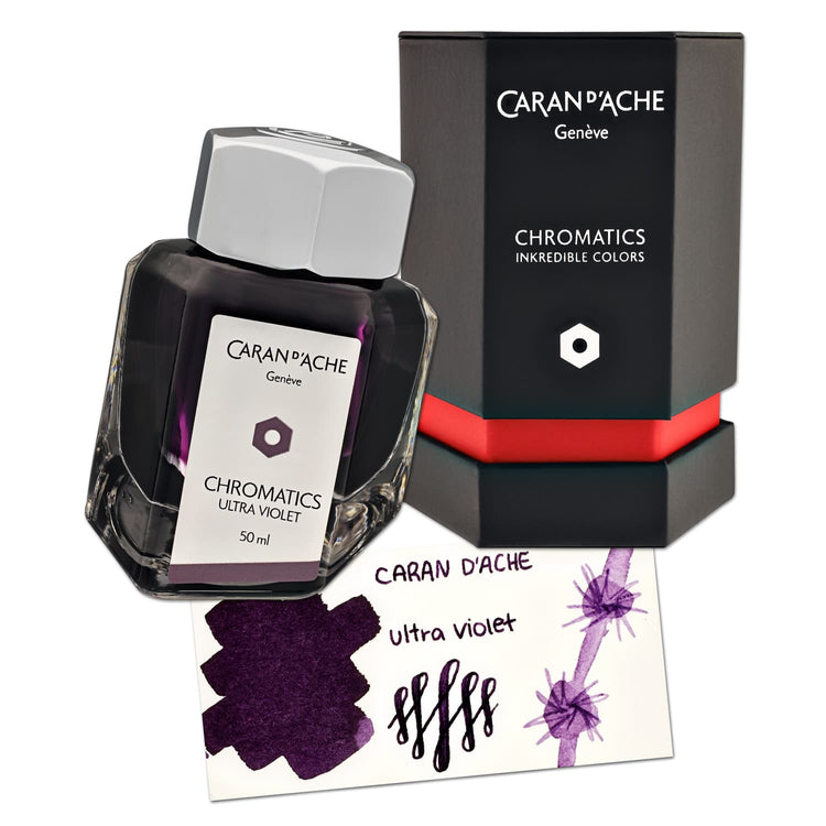 Caran d’Ache Chromatics Bottled Ink in Ultra Violet - 50 mL Bottled Ink