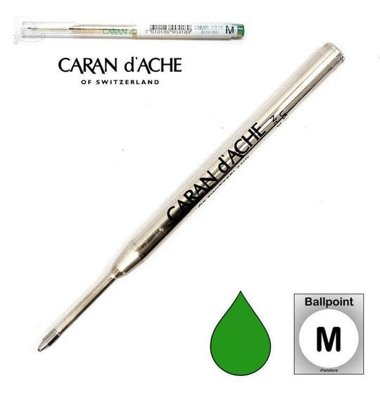 Caran d'Ache Goliath Ballpoint Pen Refill in Green - Medium Point