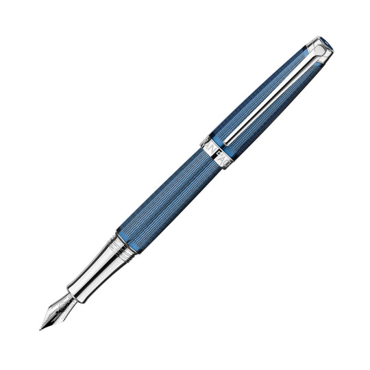 Caran d'Ache Léman Fountain Pen in Grand Bleu - 18K Gold