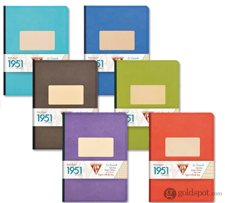 Clairefontaine Clothbound Ruled Notebook in Black - 5.75 x 8.25 Notebook