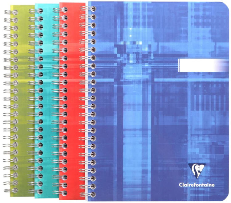 Clairefontaine Wirebound Graph Notebook in Assorted Colors - 6 x 8.25 Notebook
