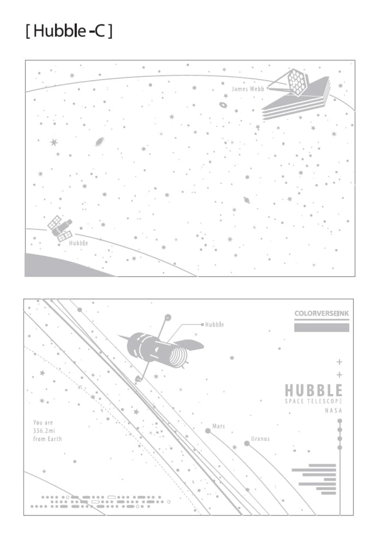 Colorverse Ink Swatch Card in Hubble-C Swatch Card