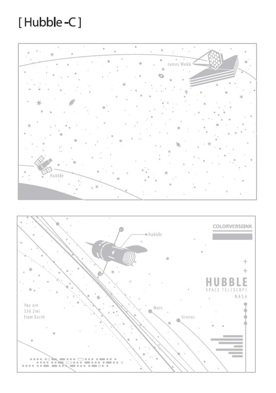 Colorverse Ink Swatch Card in Hubble-C