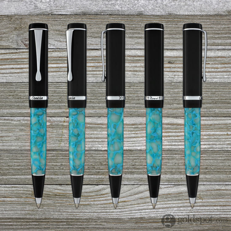 Conklin Duragraph Ballpoint Pen in Turquoise Nights Ballpoint Pen