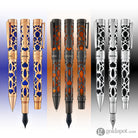Conklin Endura Deco Crest Fountain Pen in Blue with Rosegold Trim Fountain Pen