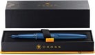 Cross ATX Fountain Pen in Sandblasted Dark Blue PVD with Etched Diamond Pattern Fountain Pen