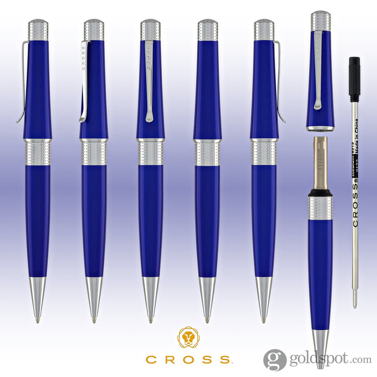 Cross Beverly Ballpoint Pen in Dark Blue Ballpoint Pens