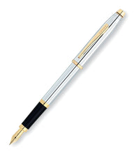 Cross Century II Medalist Fountain Pen in Chrome with Gold Trim