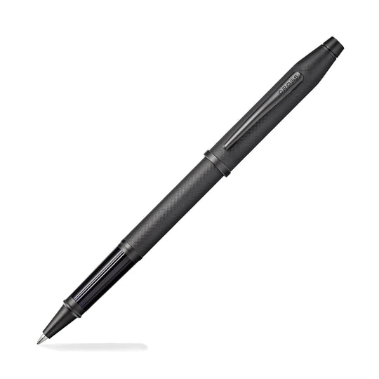 Cross Century II Selectip Rollerball Pen in Black Micro Knurl with Black Trim