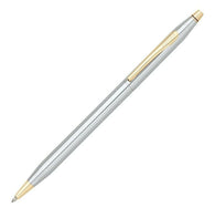 Cross Classic Century Ballpoint Pen in Medalist Chrome with Gold Trim