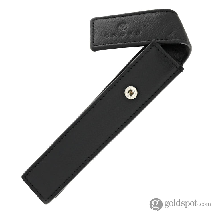Cross Single Pen Pouch Classic Black with Snap Closure Pen Cases