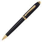 Cross Townsend Ballpoint Pen in Black Lacquer with 23K Gold Trim Ballpoint Pen