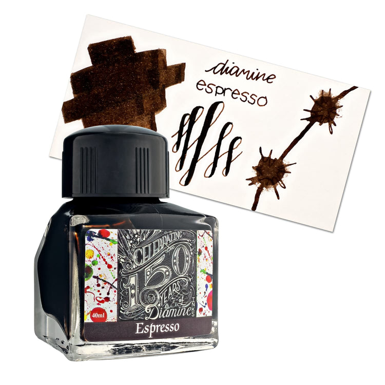 Diamine 150th Anniversary Bottled Ink in Espresso - 40 mL Bottled Ink