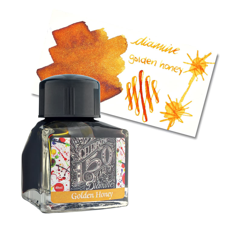 Diamine 150th Anniversary Bottled Ink in Golden Honey - 40 mL Bottled Ink