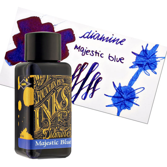 Diamine Bottled Ink and Cartridges in Majestic Blue
