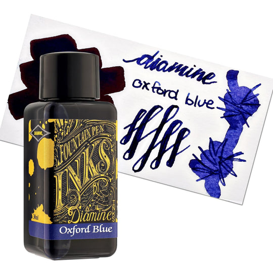 Diamine Bottled Ink and Cartridges in Oxford Blue