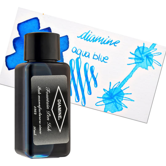 Diamine Bottled Ink in Aqua Blue
